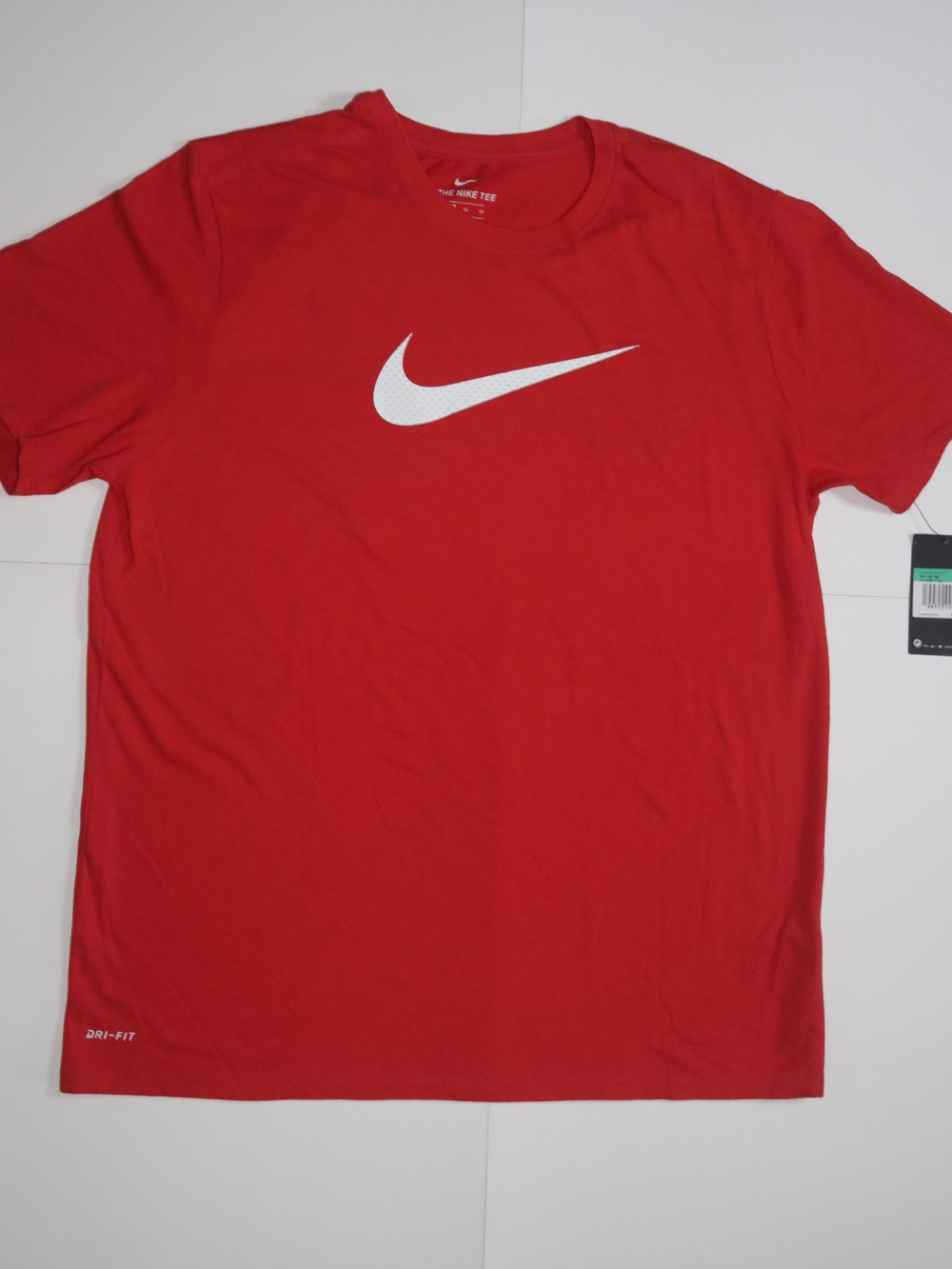 Nike Men's T-Shirt Sportswear Graphic Short Sleeves Red/White Size Xtra Large